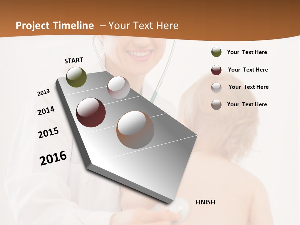 Kid Childcare Isolated PowerPoint Template