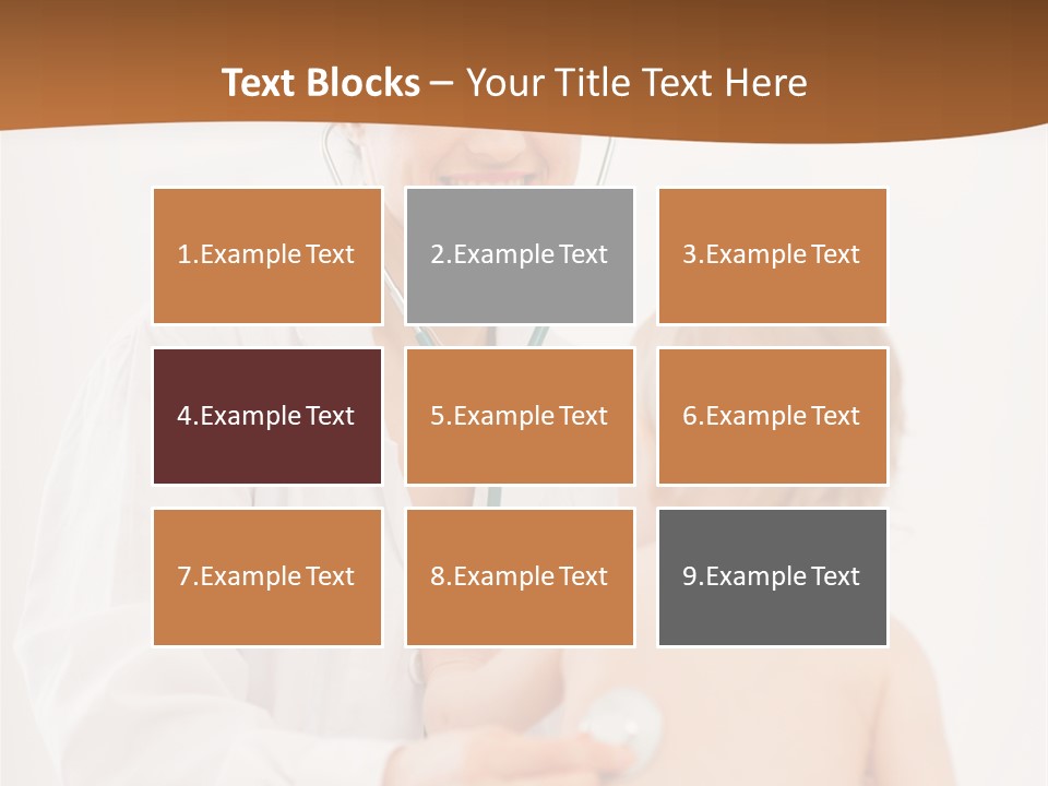 Kid Childcare Isolated PowerPoint Template