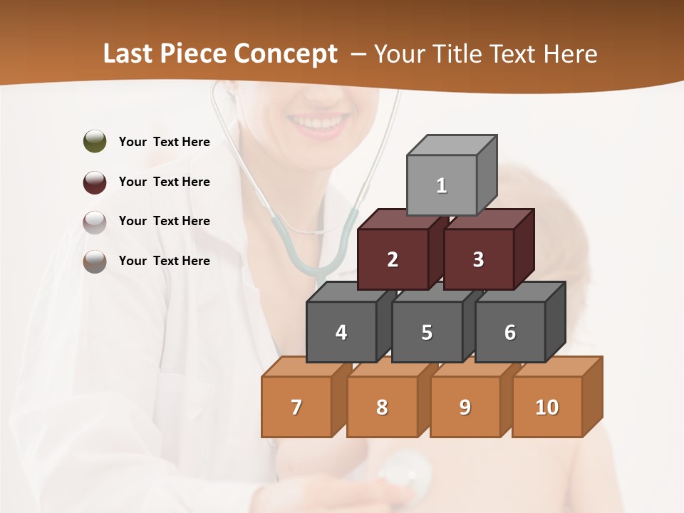 Kid Childcare Isolated PowerPoint Template