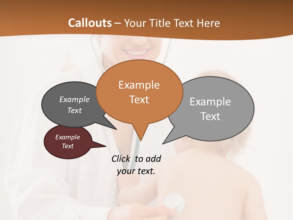 Kid Childcare Isolated PowerPoint Template