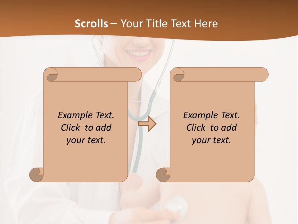 Kid Childcare Isolated PowerPoint Template