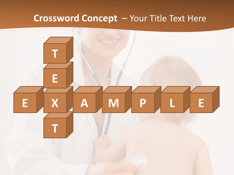 Kid Childcare Isolated PowerPoint Template