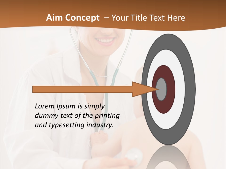 Kid Childcare Isolated PowerPoint Template