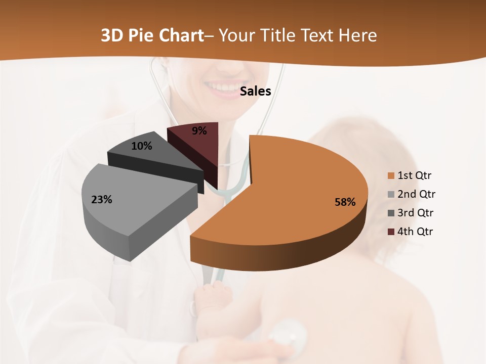 Kid Childcare Isolated PowerPoint Template