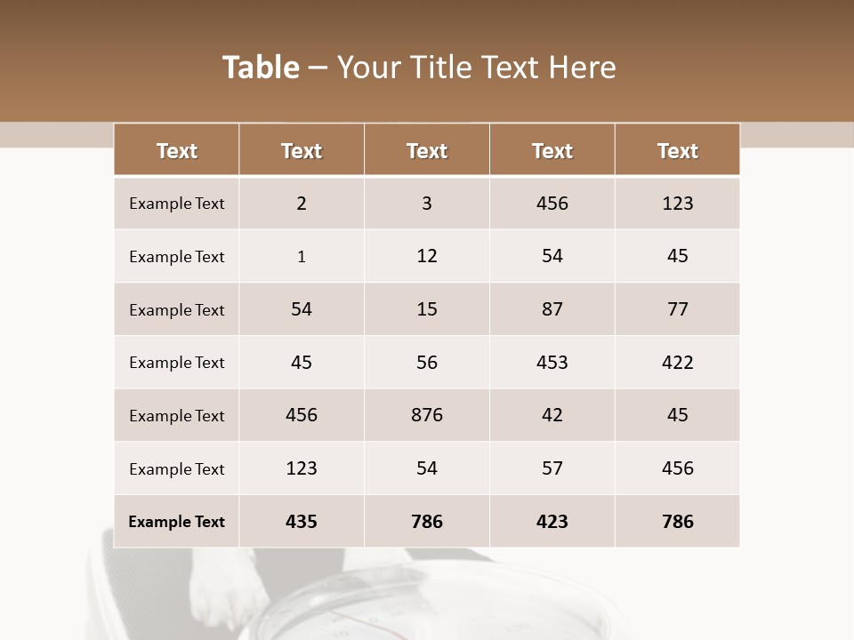 Diet Scale Veterinarian PowerPoint Template