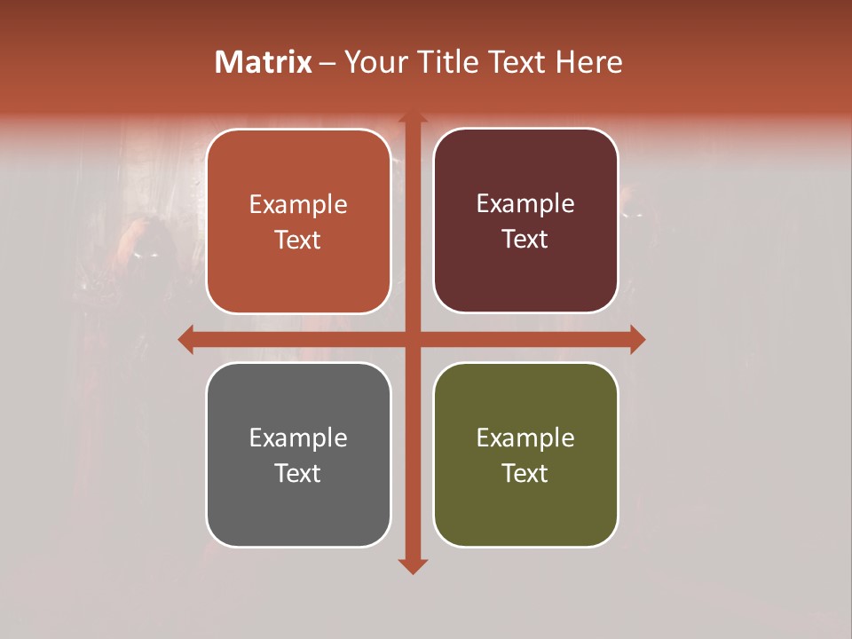 Painting Cross Poster PowerPoint Template