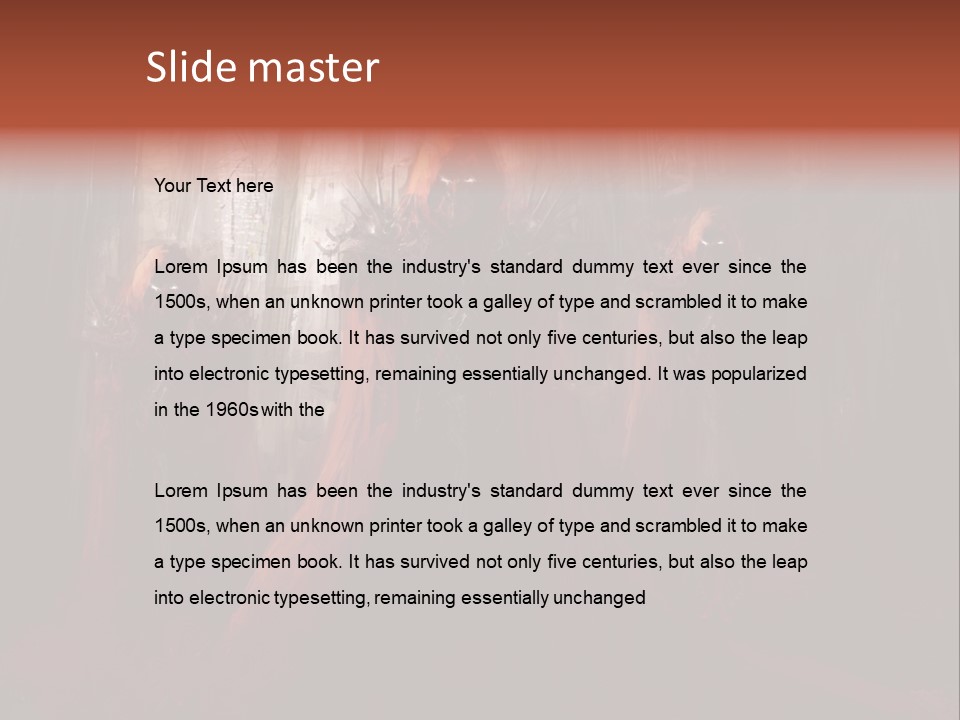 Painting Cross Poster PowerPoint Template