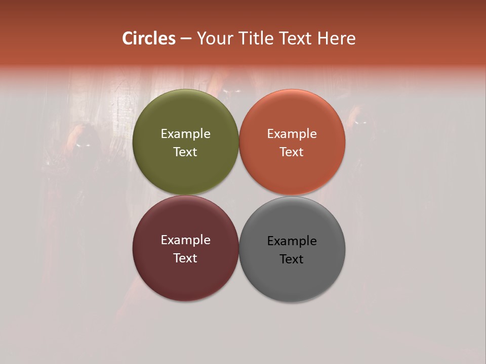 Painting Cross Poster PowerPoint Template