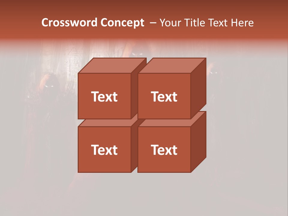 Painting Cross Poster PowerPoint Template