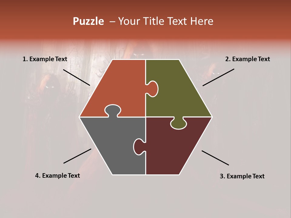 Painting Cross Poster PowerPoint Template