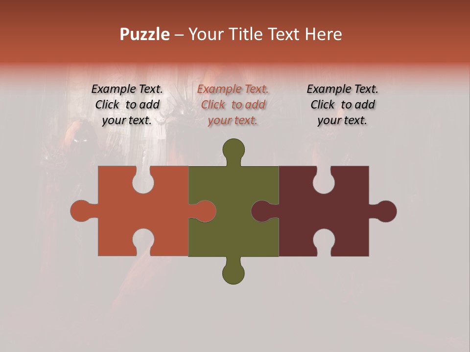 Painting Cross Poster PowerPoint Template