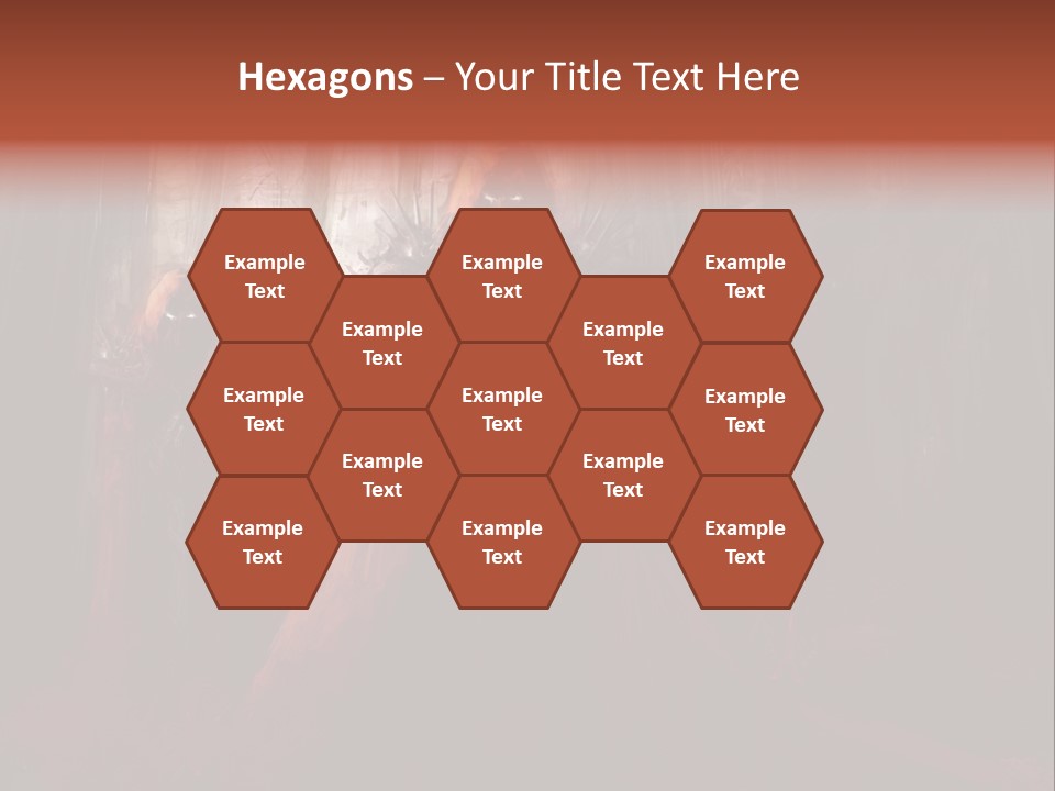 Painting Cross Poster PowerPoint Template