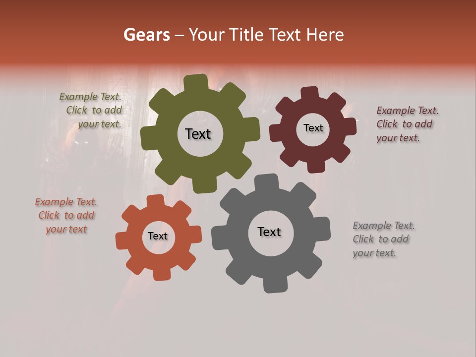 Painting Cross Poster PowerPoint Template