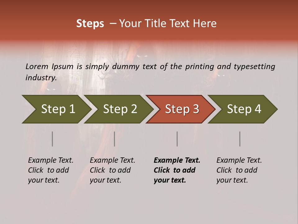 Painting Cross Poster PowerPoint Template