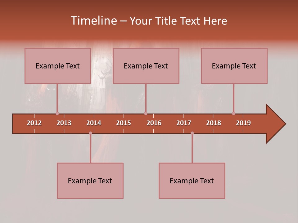 Painting Cross Poster PowerPoint Template