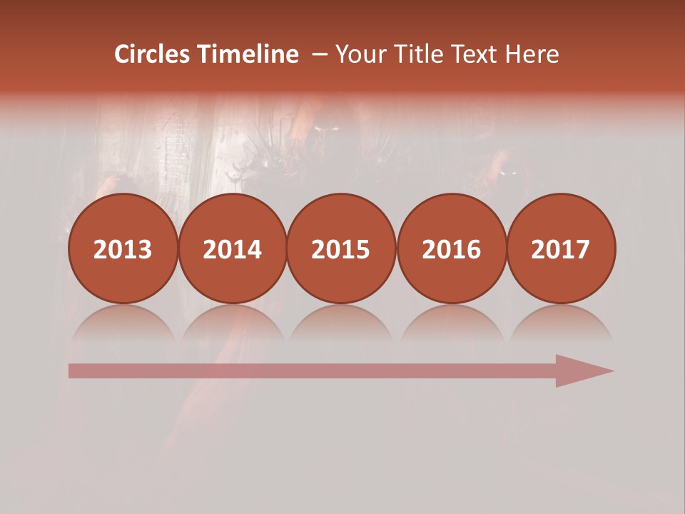 Painting Cross Poster PowerPoint Template