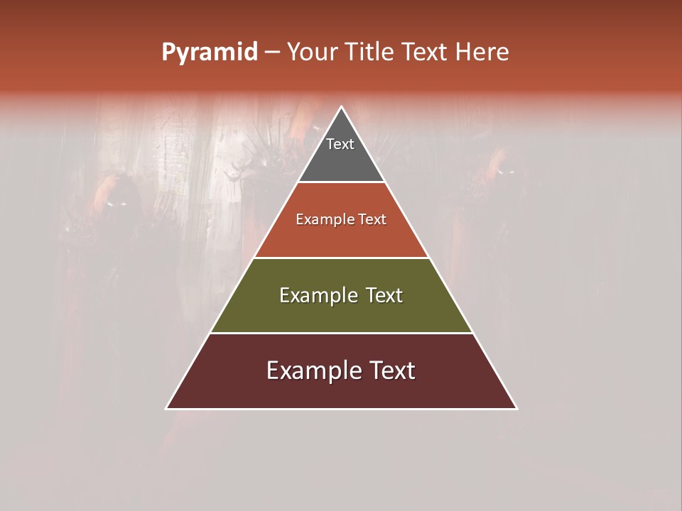 Painting Cross Poster PowerPoint Template