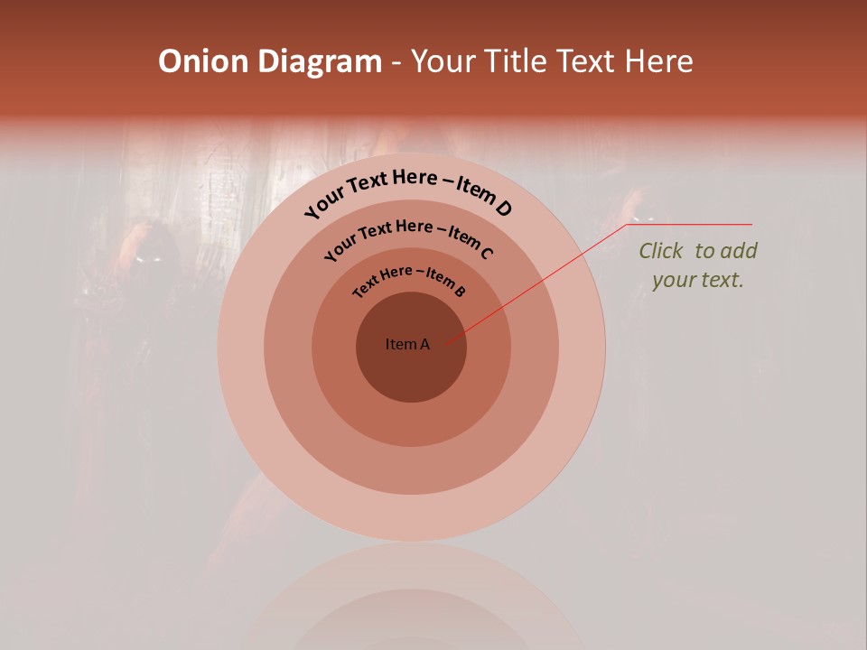 Painting Cross Poster PowerPoint Template