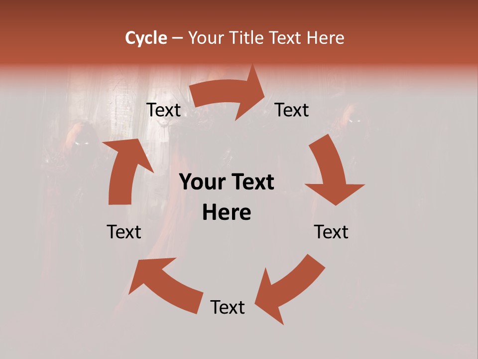 Painting Cross Poster PowerPoint Template