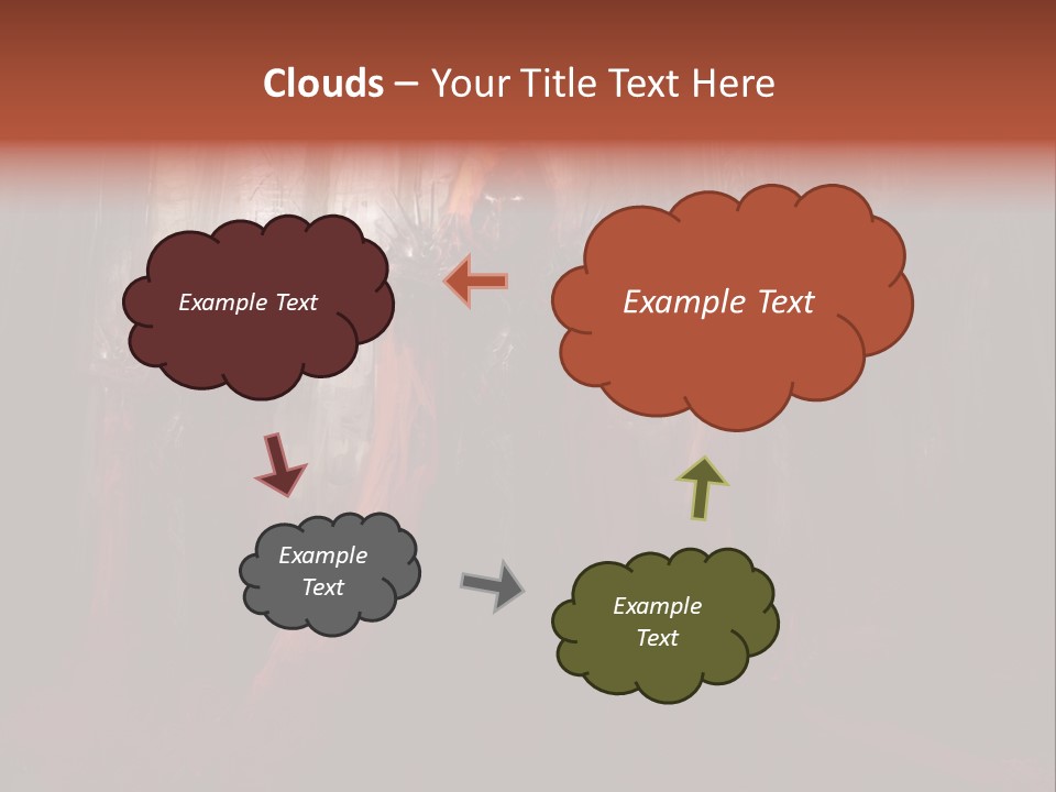 Painting Cross Poster PowerPoint Template