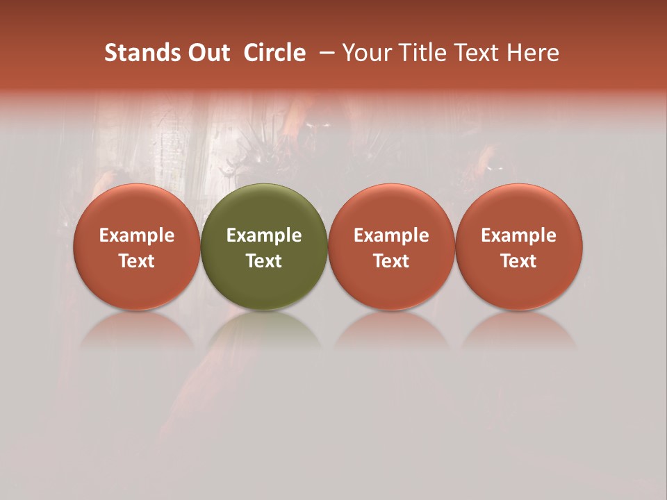 Painting Cross Poster PowerPoint Template