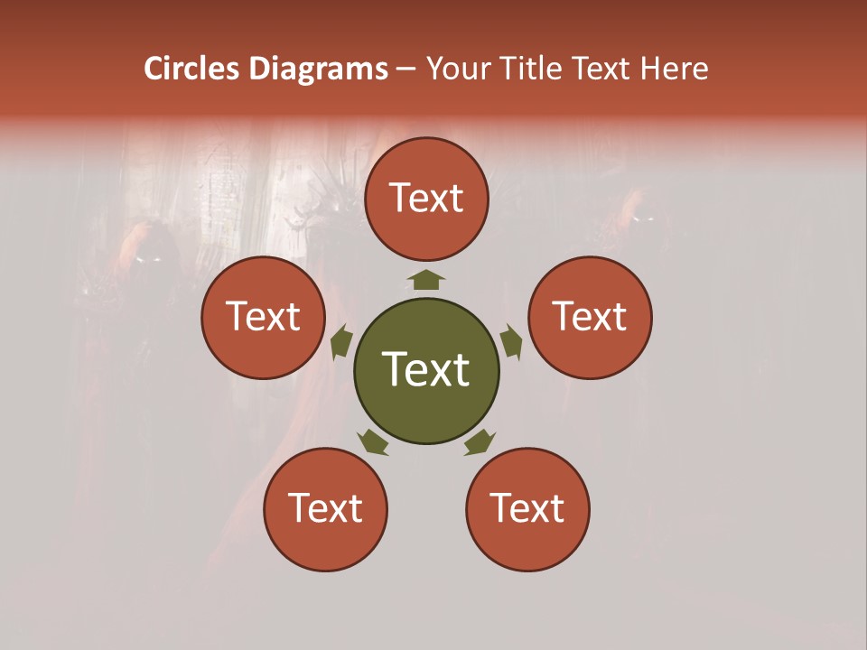 Painting Cross Poster PowerPoint Template