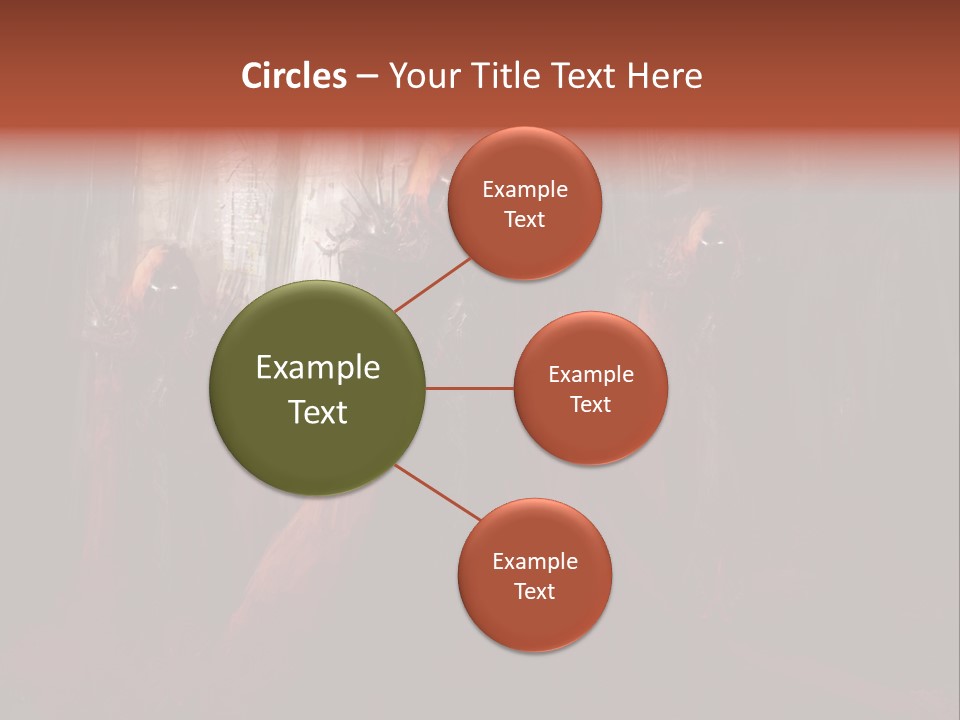 Painting Cross Poster PowerPoint Template