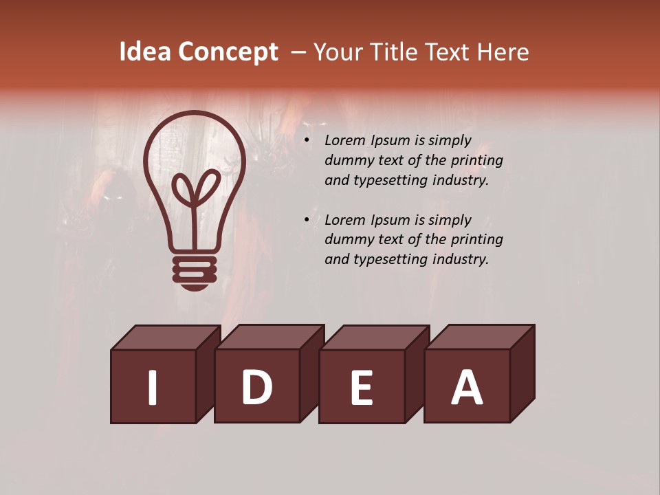 Painting Cross Poster PowerPoint Template