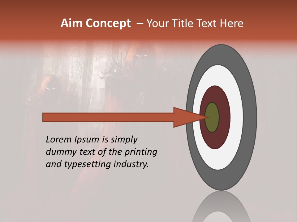 Painting Cross Poster PowerPoint Template