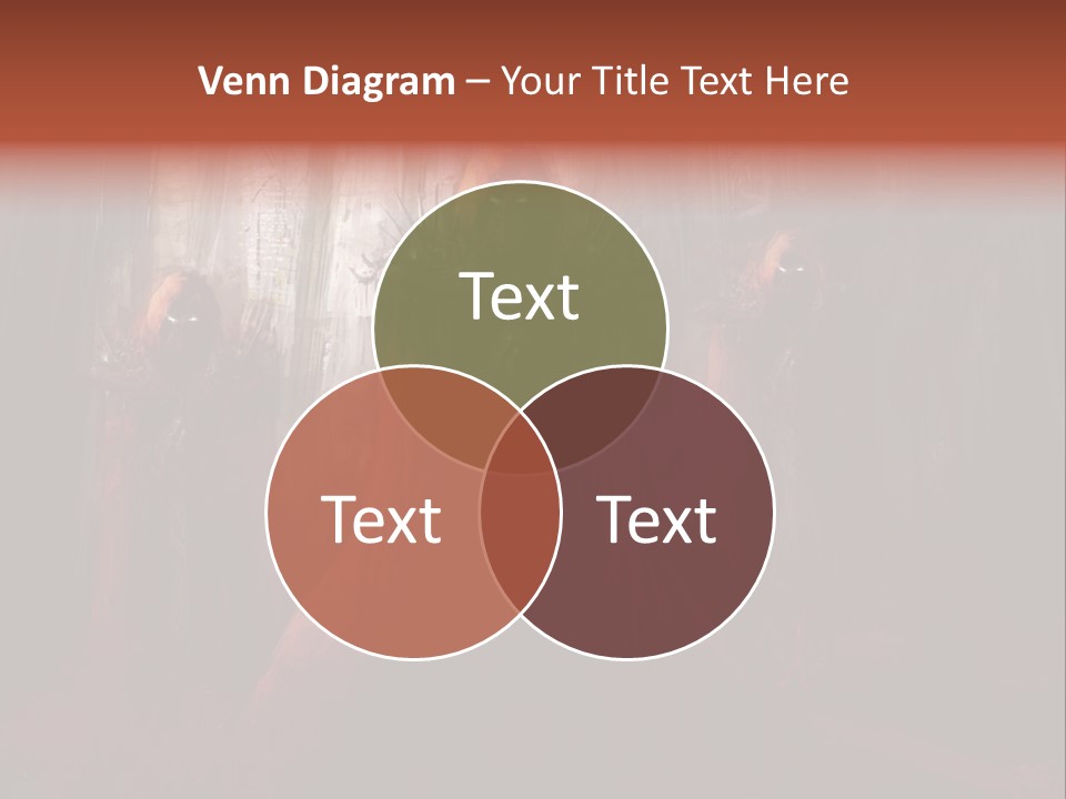 Painting Cross Poster PowerPoint Template