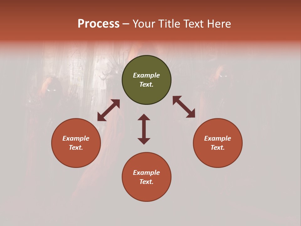 Painting Cross Poster PowerPoint Template