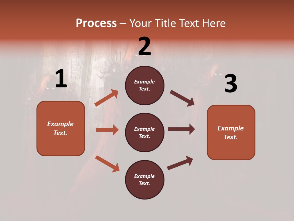 Painting Cross Poster PowerPoint Template