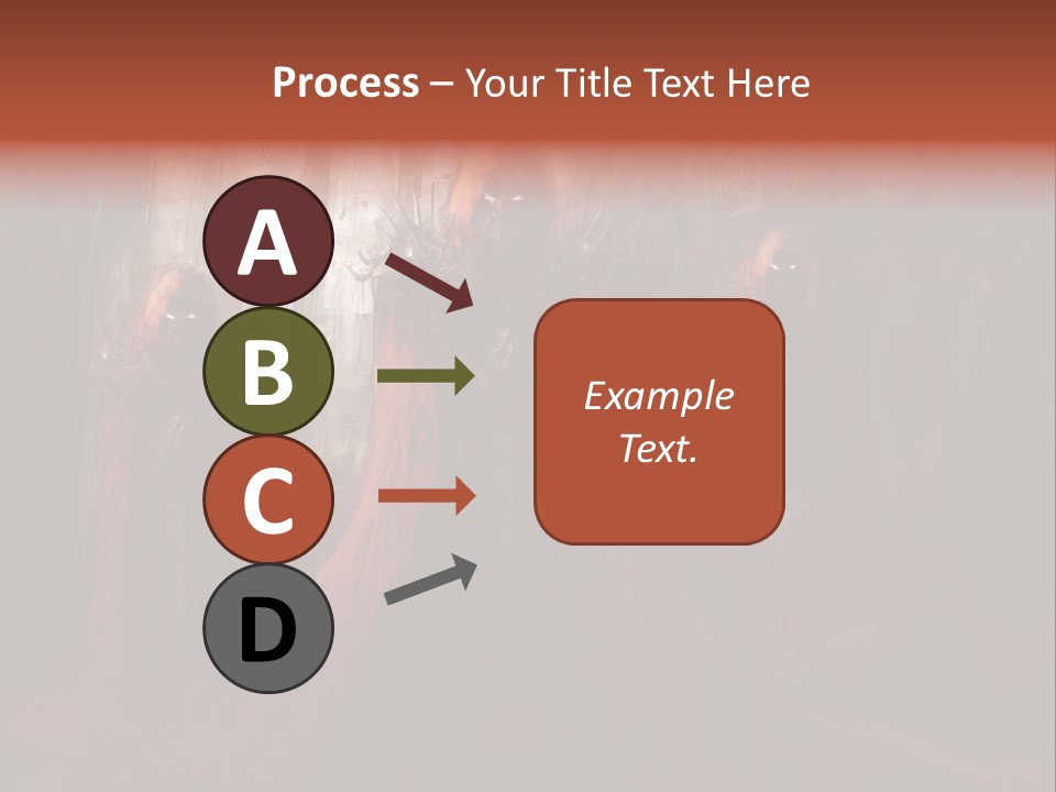Painting Cross Poster PowerPoint Template