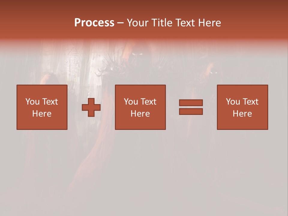 Painting Cross Poster PowerPoint Template