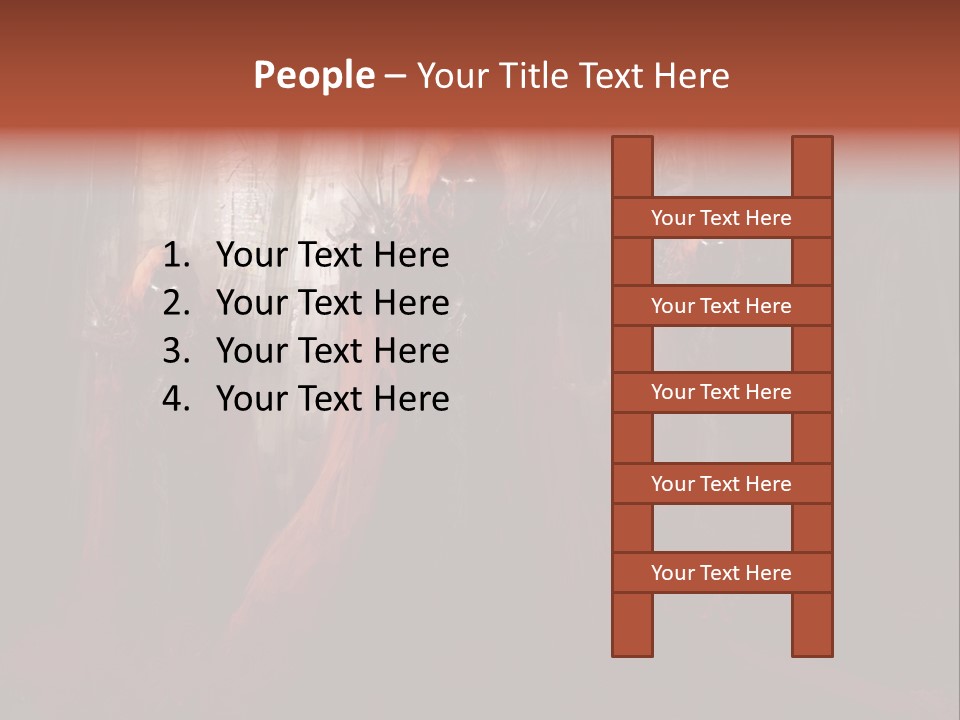 Painting Cross Poster PowerPoint Template