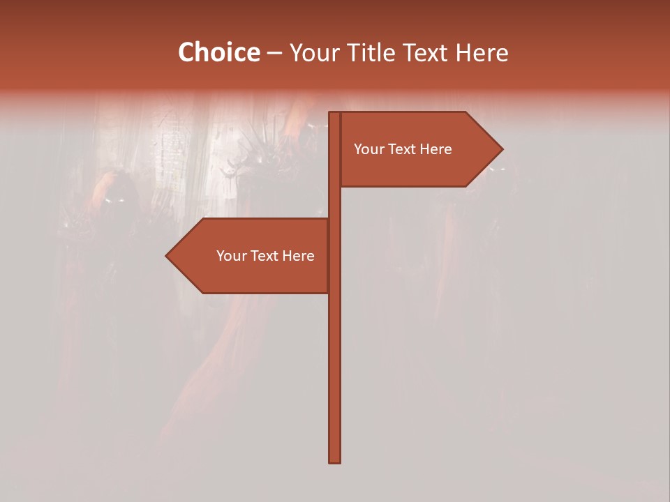 Painting Cross Poster PowerPoint Template