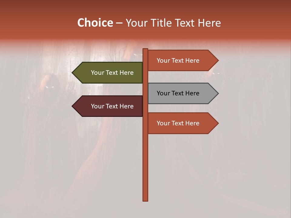 Painting Cross Poster PowerPoint Template