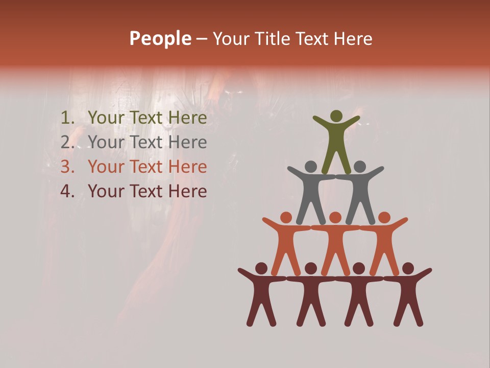 Painting Cross Poster PowerPoint Template