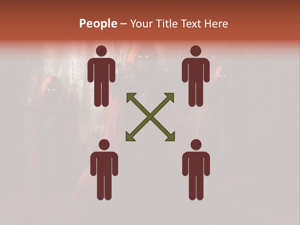 Painting Cross Poster PowerPoint Template