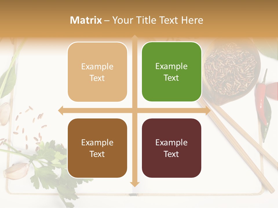 Tableware Ingredient White PowerPoint Template
