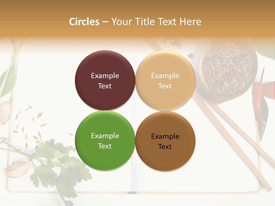 Tableware Ingredient White PowerPoint Template