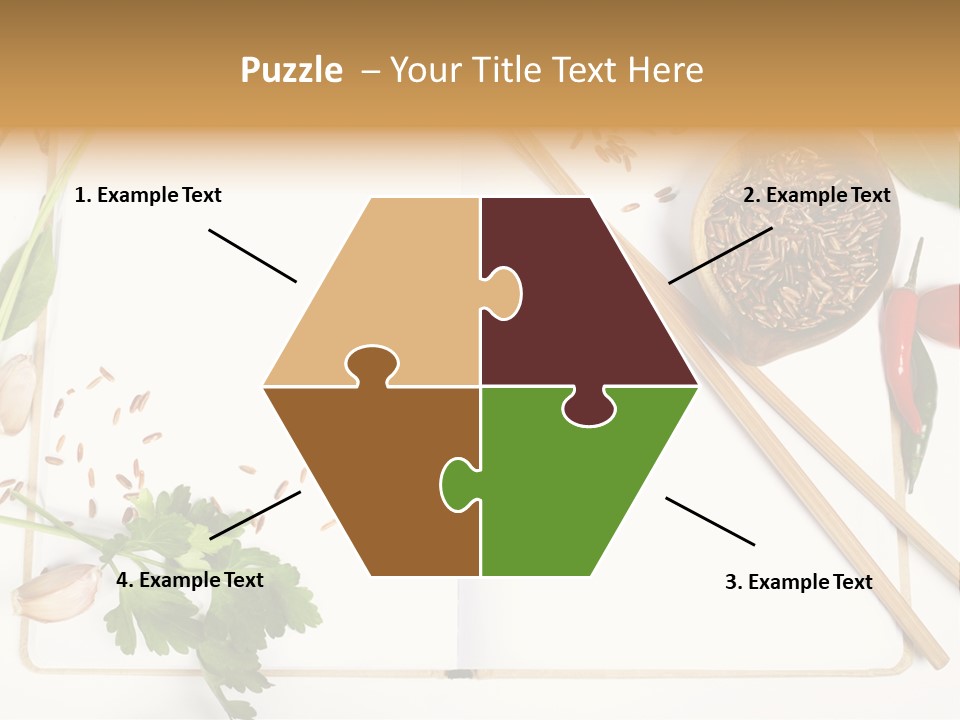 Tableware Ingredient White PowerPoint Template