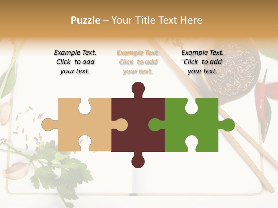 Tableware Ingredient White PowerPoint Template