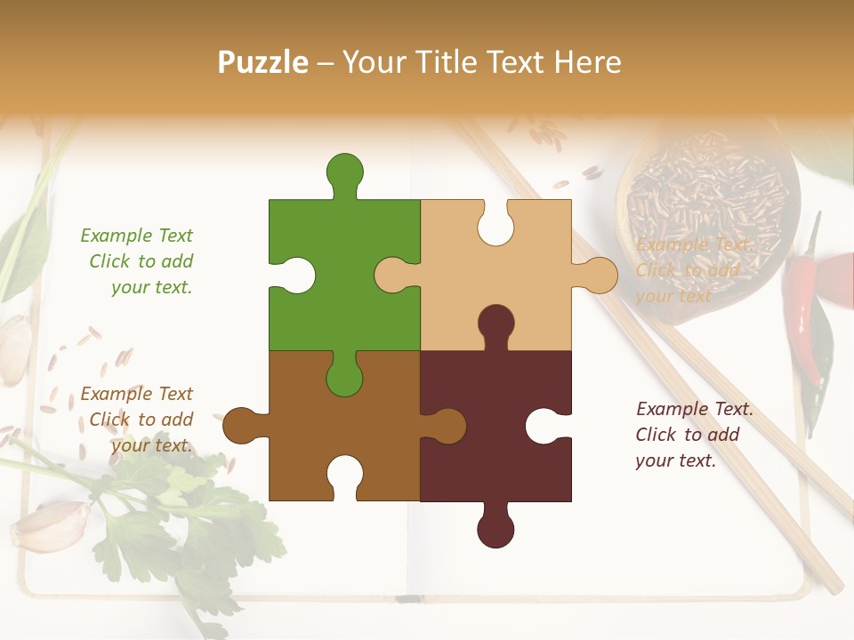 Tableware Ingredient White PowerPoint Template