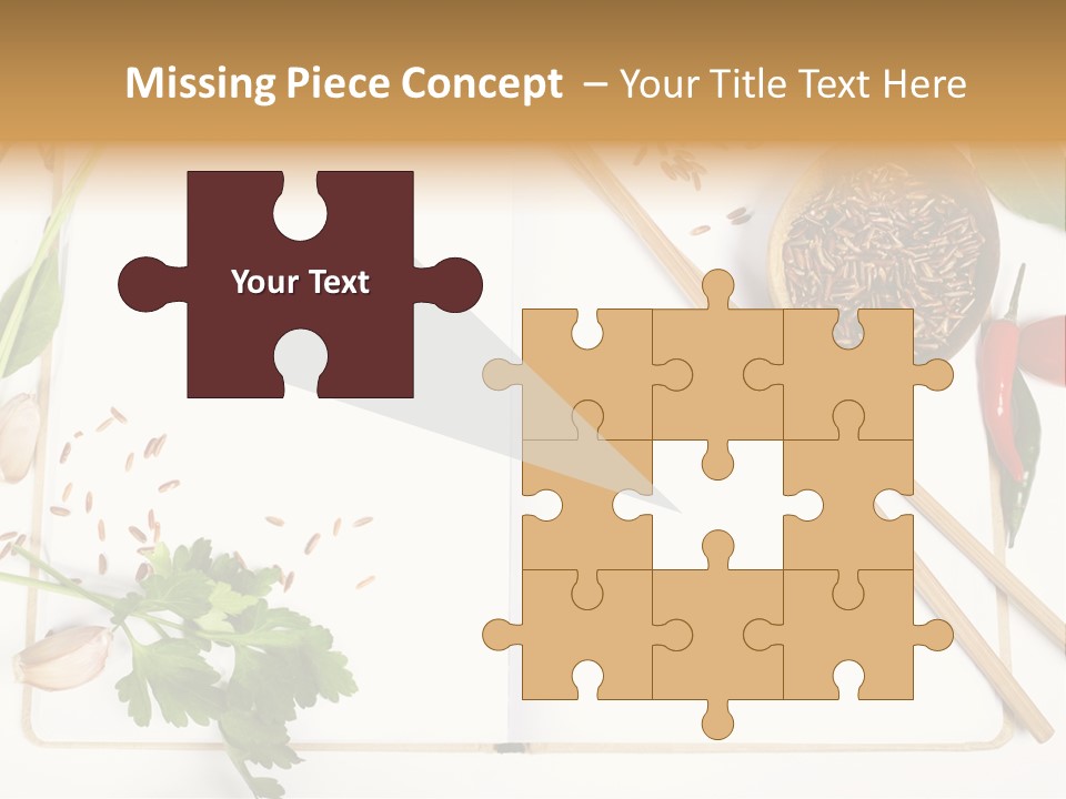 Tableware Ingredient White PowerPoint Template