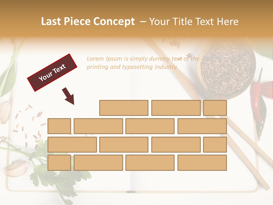 Tableware Ingredient White PowerPoint Template