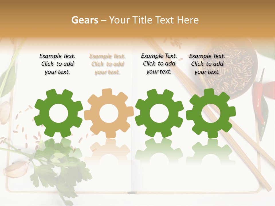 Tableware Ingredient White PowerPoint Template