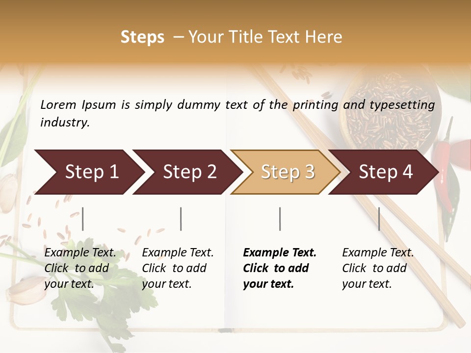 Tableware Ingredient White PowerPoint Template
