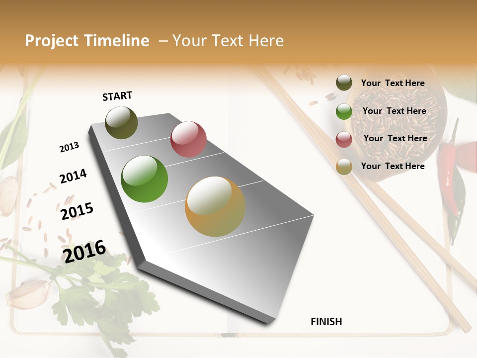 Tableware Ingredient White PowerPoint Template