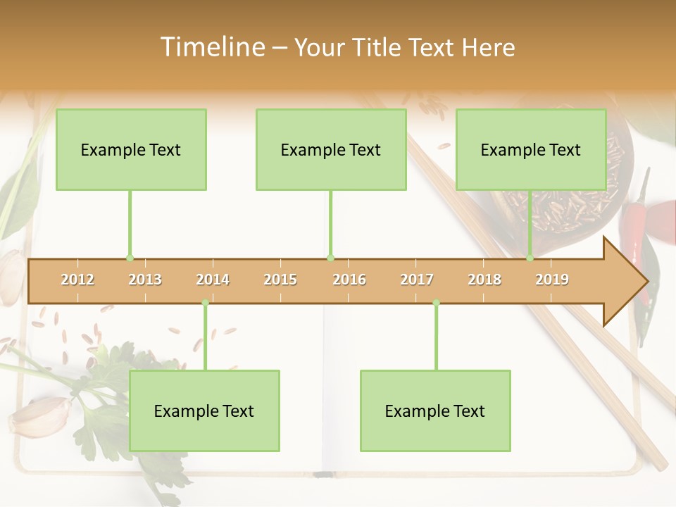 Tableware Ingredient White PowerPoint Template